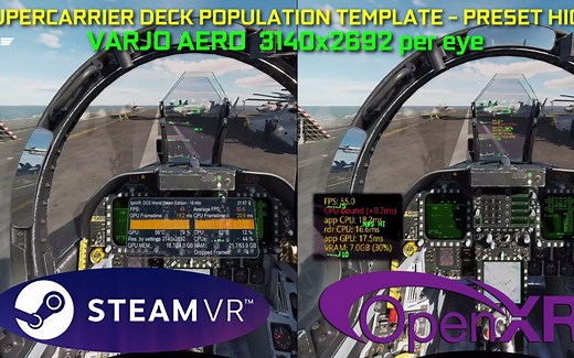 DCS WORLD _ STEAM VR Vs. OPENXR