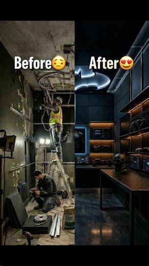 Ruined Room to Ultimate Batman Cave 🦇 | Insane Batman Setup Transformation