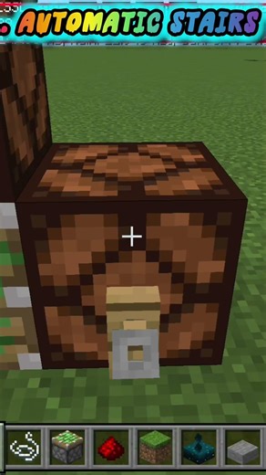 Minecraft automatic stairs toutorial, redstone lift guide #minecraft #gamingtips #subscribe #like