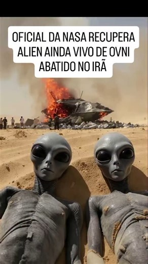 Lion Santos Nascimento on Instagram: "OFICIAIS DA NASA RECUPERA ALIEN AINDA VIVO DE OVNI ABATIDO NO IRÃ #ovni #conspiração #alienigena #elonmusk #nasa #misterio #uap #alien #deserto #ia #tesla #TEORIA #revelação #revelação #reptiliano #ET #tecnologia #area51 #boblazar #cientista #ufologia"