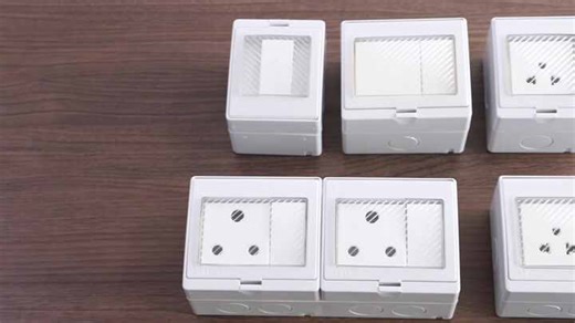 IP55 Weatherproof Electric Wall Switch Socket Box Latest Italy Range NFC Network Outdoor Waterproof NFC Switches Sockets Cover