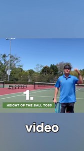 5.1K views · 30 reactions | Many people wonder why they struggle with getting a consistent toss. Often, one of the reasons is that their toss is too high! If you want to know 4 of the other common mistakes and how to fix them, comment "toss" for our free video! #toss #serve #tennistips #servetips | Online Tennis Instruction | Facebook
