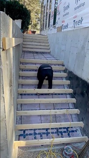 How to Build Exterior Concrete Stairs with Landings (Custom Home)