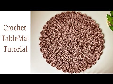 Large Crochet Round Placemat (22 inches) || Step-by-Step Crochet Tutorial For Beginners ||