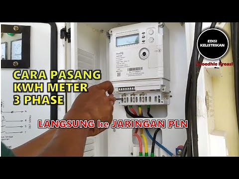 How to install a 3 phase kwh meter directly into the electricity network