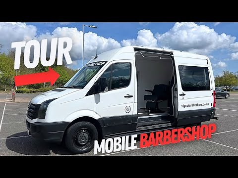 MOBILE BARBERSHOP VAN TOUR ! - WHATS INSIDE ?