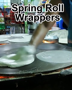24K views · 127 reactions | Making Spring Roll Wrappers - Master Class We watched this guy making spring roll wrappers for hours, what an amazing skill. This was at the Serra Madre Market in the Philippines. #Philippines #filipino #pinoy #howto #wrappers | Bryan discovers world | Facebook