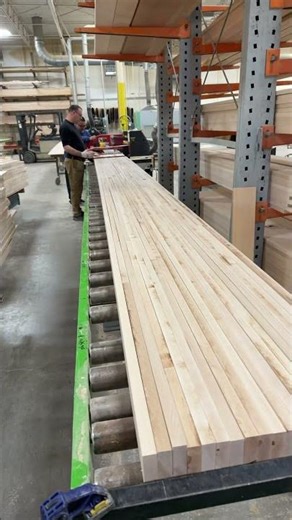Laying up Michigan Hard Maple | handcrafted McClure Shuffleboard Tables