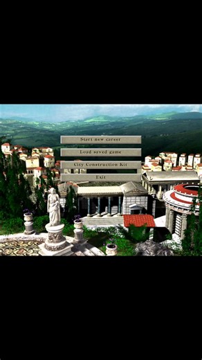 10s Main Menus: Caesar III (1998) #videogames #retrogaming #simulationgames #shorts #mainmenu