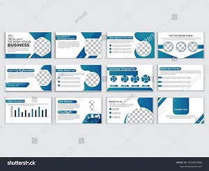 Powerpoint Presentation Templates Set Use Keynote Stock Vector (Royalty Free) 2435670385 | Shutterstock