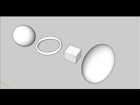 SketchUp: Model a Sphere, Torus and Ovoid (Egg)