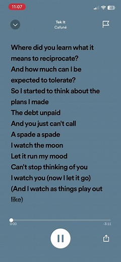 Cafuné - Tek It Lyrics Song