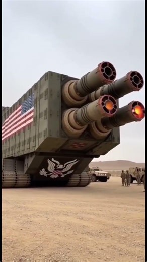 Watch this colossal 4-barrel machine light up the desert sky with an unbelievable blast.