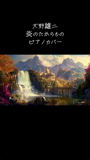 ショート 大野雄二 炎のたからもの ピアノカバー piano cover #ピアノ #bgm #大野雄二