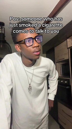 Casual Conversation After Smoking a Cigarette