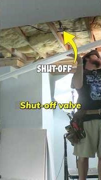 Valve Blocking Drywall? Relocate It Safely Like This #constructiontips #shorts #plumbing