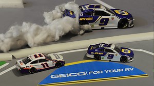 Stop Motion NASCAR: Harvick gets punted, Chase claims victory