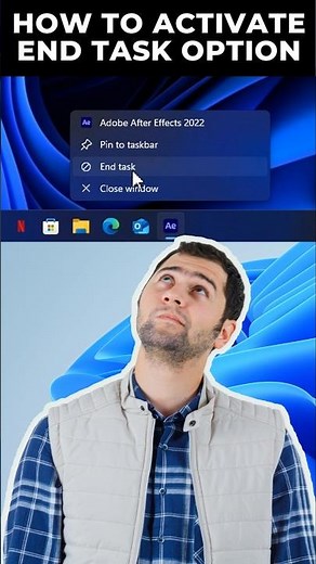 Activate Your End Task Option in Windows PC 💯