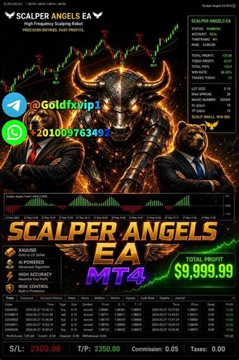 Scalper Angels EA MT4 Automated Forex Robot FREE DOWNLOAD الاكسبرت الأكثر ربحا في الفوركس