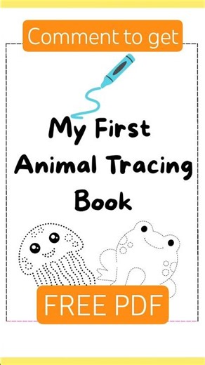 🦁 First Animal Tracing Book for Kindergarten | Fun Tracing Worksheets for Kids ✏️