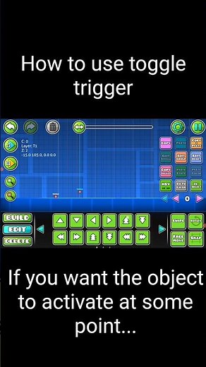 How to use toggle trigger #geometrydash