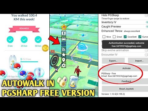 How to use Autowalk feature in Pgsharp free version | Autowalk in Pgsharp | Pgsharp Spoof Pokemon Go