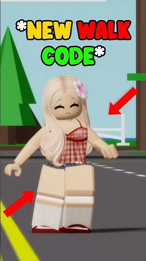 New *WALK CODE* in Brookhaven Roblox #roblox #brookhaven