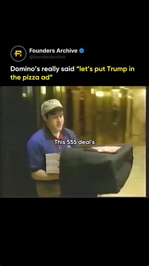 📈Stock Market Education📈 on Instagram: "In 2005, Domino’s Pizza launched a campaign featuring Donald Trump to promote their “555 Deal” — three pizzas for $15. The commercial was filmed inside Trump Tower and leaned heavily on Trump’s brand of luxury and success. Rather than focusing solely on the product, the ad used Trump’s persona — wealth, power, dominance — to add prestige to a fast-food promotion. It turned a budget meal deal into a status statement. #Dominos #DonaldTrump #Advertising #Ma