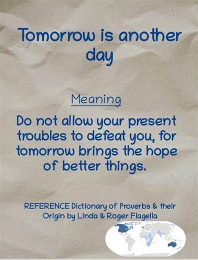 English Idioms Tomorrow is another.... #EnglishIdioms #LearnEnglish #DailyEnglish