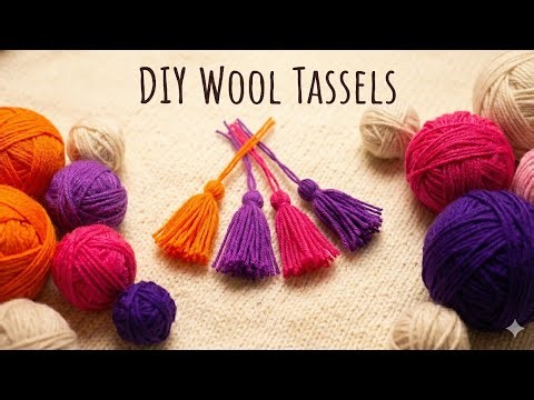 How To Make A Tassel - Quick & Easy Yarn Tassel DIY
