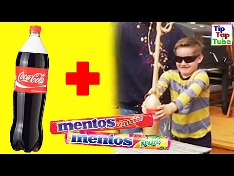 COCA COLA + MENTOS Experiment 😱 Riesen Fontäne?! TipTapTube
