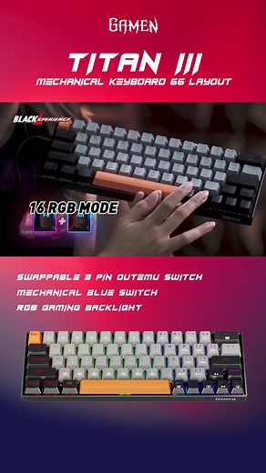 Gamen Titan III RGB Backlight Effects: Easy Adjustment & Customization