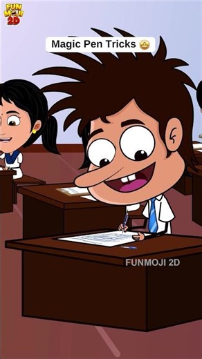 Meeru magic pen vaadara? #funmoji2d #nostalgia #school #exams #relatable #funny #comedy #funnycomedy