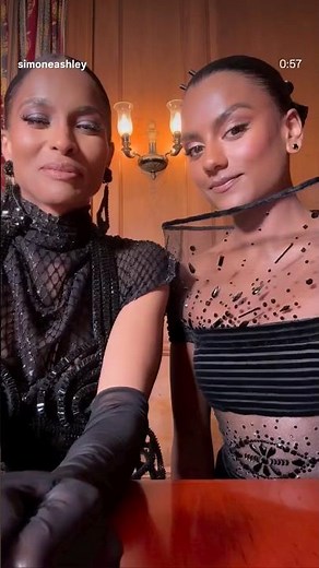 Ciara and Simone Ashley behind the scenes of The Devil Wears Prada 2