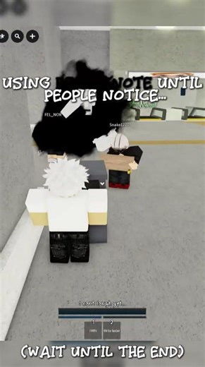 I'M USING DEATH NOTE IN JUJUTSU SHENANIGANS... UNTIL THE SERVER NOTICE #jjs #jujutsushenanigans #fyp