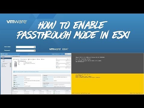 ESXi - How to Enable Passthrough mode (VMDirectPath) in #VMware #vSphere #ESXi 6.7