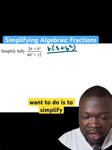 Simplifying Algebraic Fractions GCSE Maths- Higher #gcsemaths #gcsemathsrevision #algebraicfraction