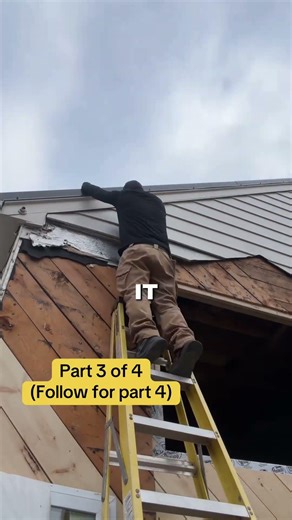 Install a kitchen window. (Part 3 of 4) Follow for part 4! #diy #renovation #storytime #construction