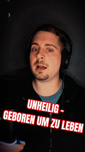 GEBOREN UM ZU LEBEN (vocalcover) #unheilig #rock #deutschrock #gothicrock #goth #viral #fyp #live