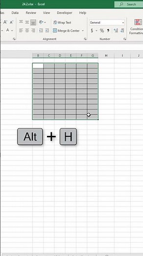 Merge Rows with Keyboard Shortcuts In Excel