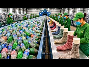 Sock production process from old plastic bottles – recycling in action