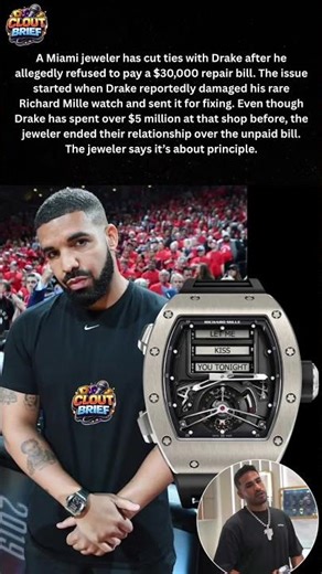 Drake BANNED By Jeweler Over $30K Bill?! 💎📉 $5 Million Loyalty GONE! #Drake #RichardMille