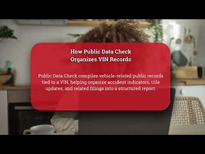 How to Find Accident History Using VIN Records