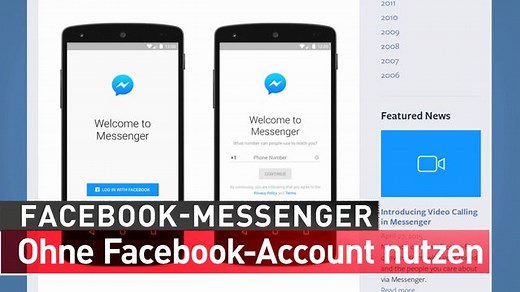 Facebook-Messenger ohne Facebook-Account nutzen