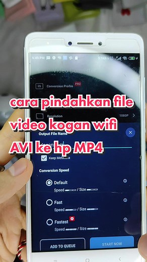 Tutorial Cara Pindahkan File Video Kogan Wifi AVI ke HP MP4