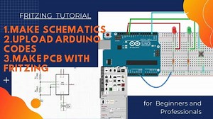 Fritzing tutorial || how to program Arduino microcontrollers with Fritzing || pcb design