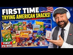 Americans Sent Me My First PO Box… British Dad Tries American Snacks for the First Time 🇺🇸
