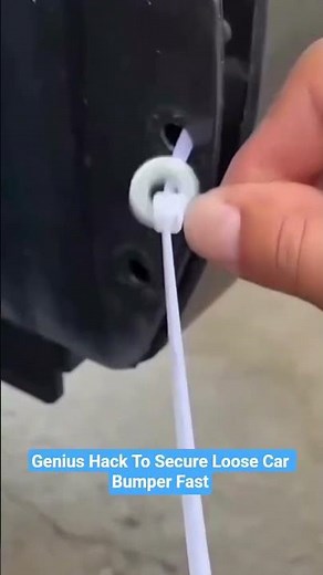 Genius Hack To Secure Loose Car Bumper Fast