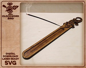 Incense Holder / Burner With Multilayer Salamander / Gecko / Lizard - Laser Cut File - Etsy
