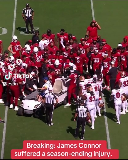 Breaking: Cardinals RB James Conner suffered a season-ending injury to his right ankle that will require surgery, sources told @Adam Schefter . The injury is considered “severe”, even if the team does not yet know the full extent of the damage. Get breaking news alerts from Adam Schefter through the ESPN app at the link in bio 🔗 (📺 FOX)